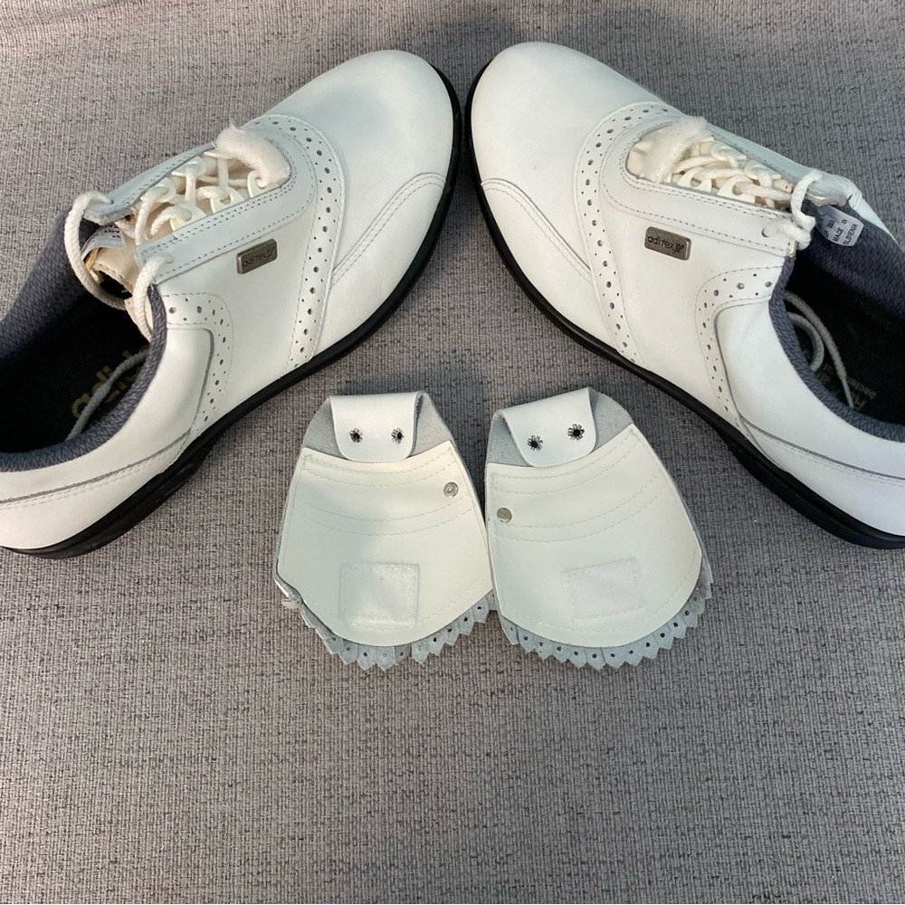 Adidas White Golf Shoes with Accessories fringe 10 1/2 men’s